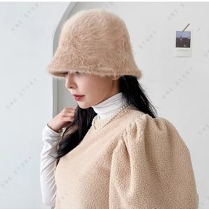 💰3/$30Faux Rabbit Fur Bucket Hat